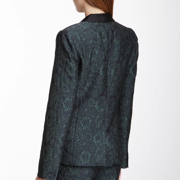 NWT Elizabeth and James Blazer Jacket New Dixie Dark Emerald Green Black Size 10 - Picture 2 of 7